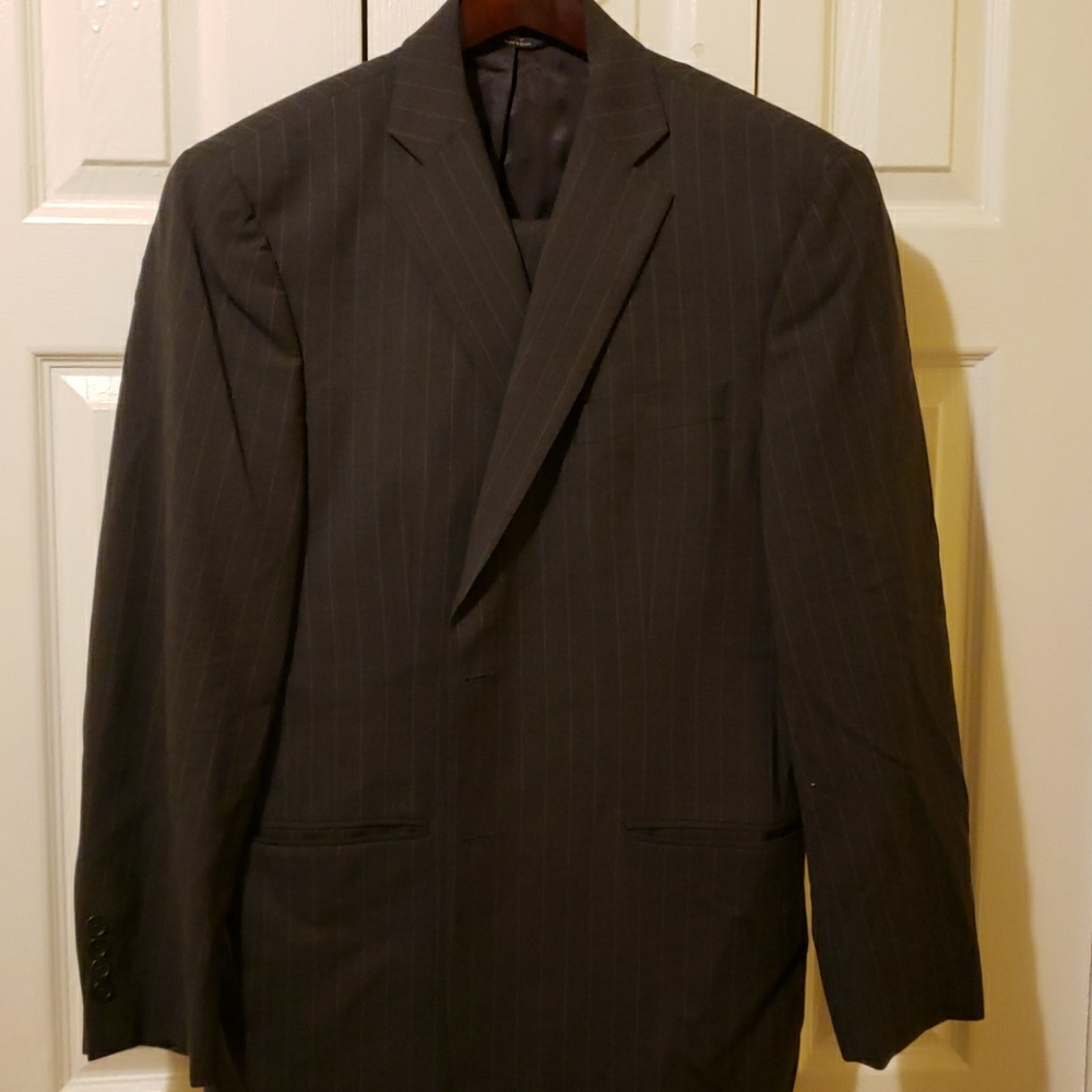 Mens Pin Stripe Suit Brooks Brothers